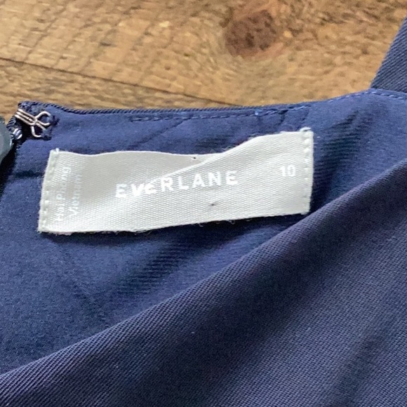 EVERLANE The Japanese GoWeave V-Neck Jumpsuit – Size 10 – Navy Blue - Picture 5 of 14